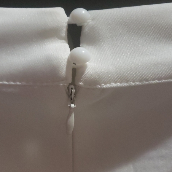 White and Sylver, Stud Detail High Neck Mini Dress - Picture 7 of 8